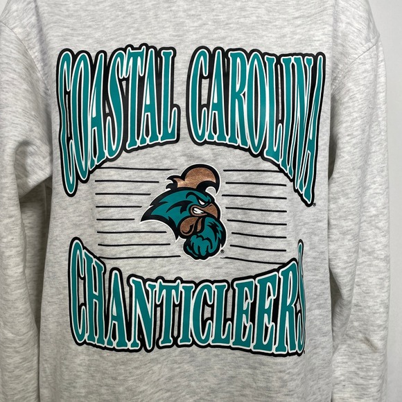 Coastal Carolina Chanticleers NCAA Gray Campus Sweatshirt Women's SMALL NWT - Picture 2 of 10
